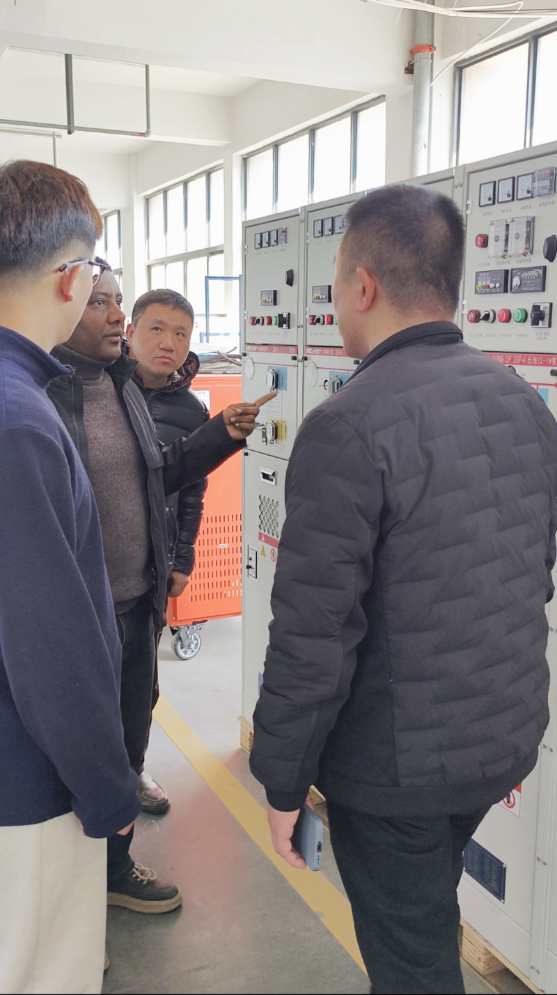 Chuyên gia EEU đến thăm Kexun để tham gia chương trình 20 bộ trạm biến áp